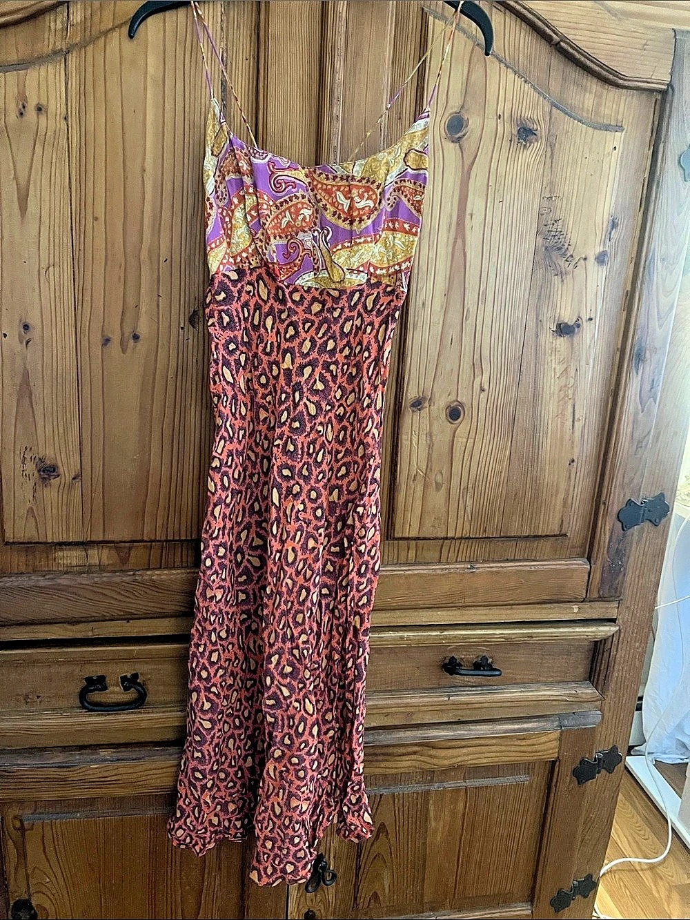 Y2K Angie Dress in Purple & Orange Size Medium Like New